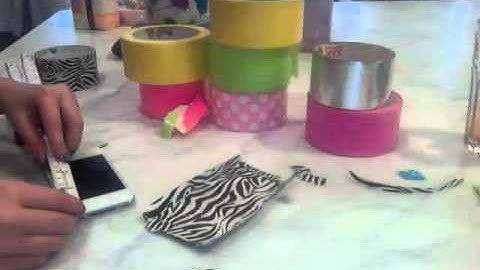 how to make an iphone/itouch case out of duct tape ( part 2)