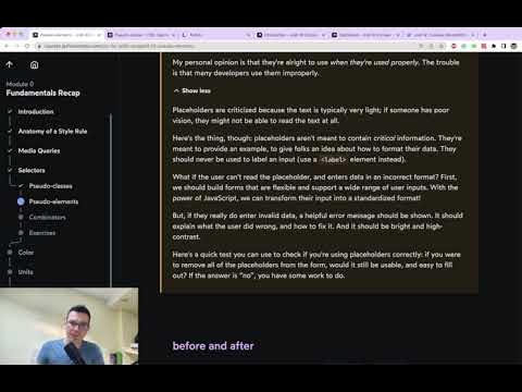 CSS for JavaScript Developers by Josh W. Comeau. Fundamentals Recap ...