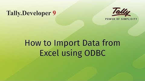 How to Import Data from Excel using ODBC