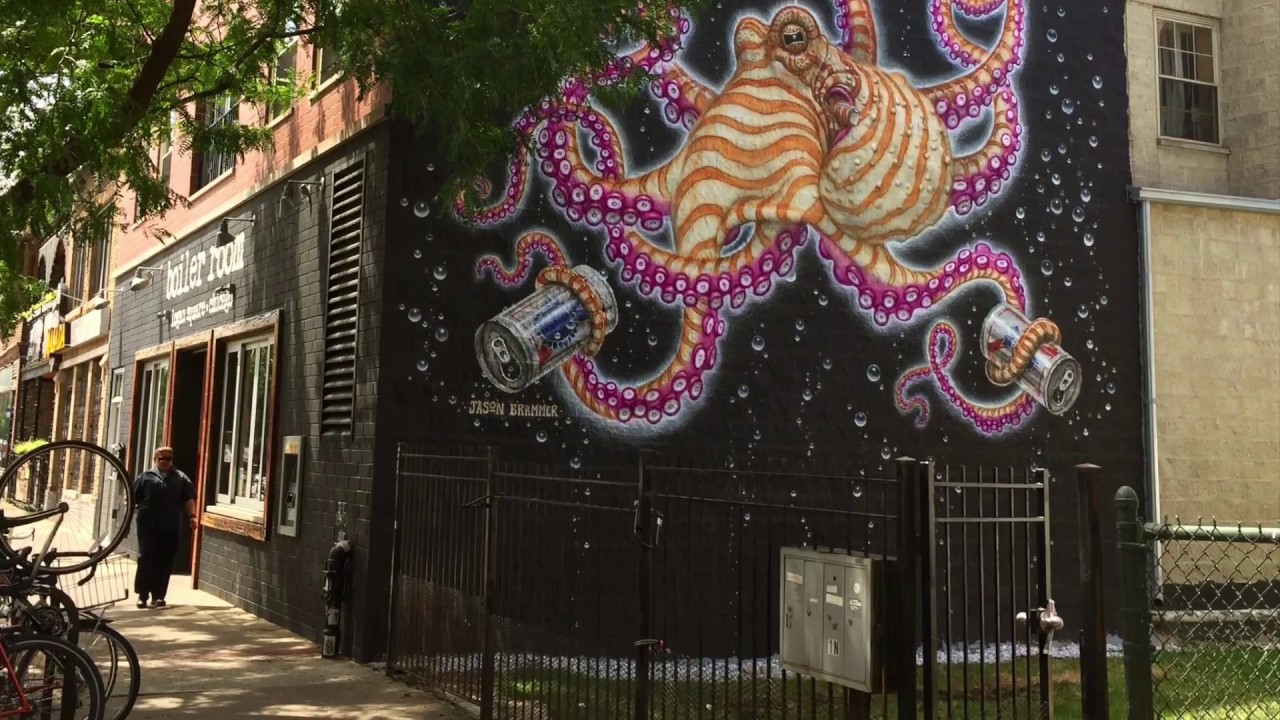 Jason Brammer Octopus Mural At The Boiler Room Chicago Il