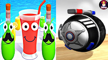 Going Balls vs Juice Run ! Top Free Gameplay iOS,Android Max Level Mobile Game Walkthrough Videos