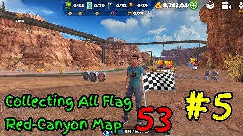 Collecting All Flag Red-Canyon Map #5 OTR - Offroad Car Driving Game I DogbyteGames | Truck Driving