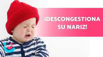 ¿Cómo puedo desatascar la nariz de mi bebé de forma natural?