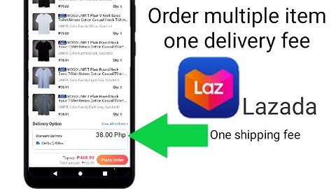 How to buy multiple items with just one delivery fee in Lazada