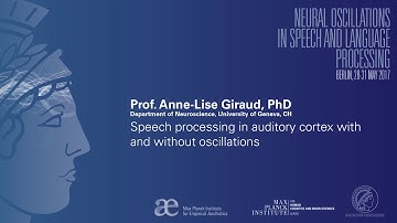 Neural Oscillations in Speech and Language Berlin 2017 - Anne-Lise Giraud
