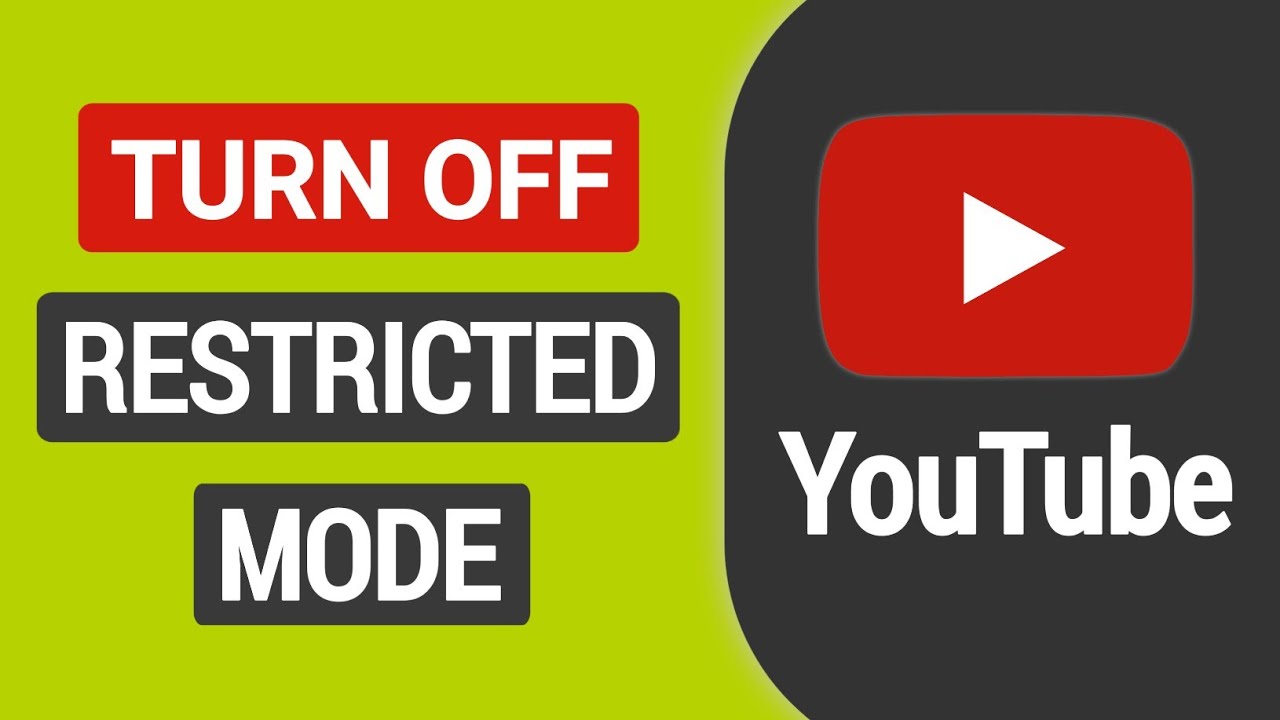 How To TURN OFF Restricted Mode On YouTube (2023) - YouTube