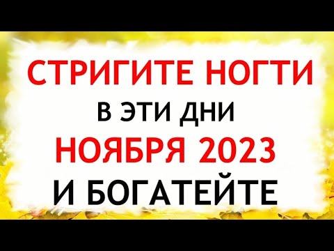 Лунный календарь стрижки ногтей на НОЯБРЬ 2023. Благоприятные и неблагоприятные дни.