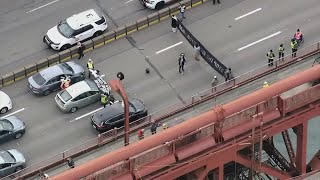 Golden Gate Bridge pro-Palestinian protesters to be released from jail, DA not ready to charge them