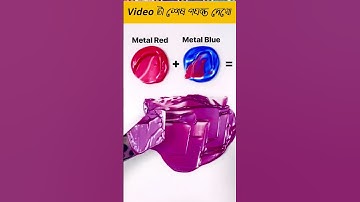 what color do mixed red + Blue mixing video make? #colors #colormixing #mixedcolors #shorts #asmart