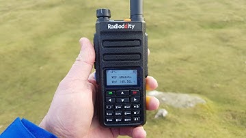 Playing more dmr on the Radioddity GD-77 up the hills in the cold