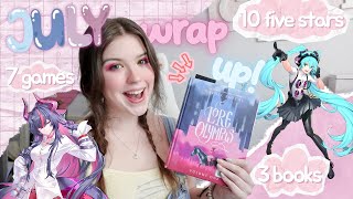 i got TEN five stars this month! | july wrap up  ୭ ˚. ᵎᵎˎˊ˗