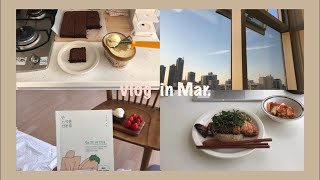 VLOG #58🍫| 쫜득한 브라우니 만들기 & 집순이의 일상, abc주스🍎🥕 만들기 | 직장인 브이로그