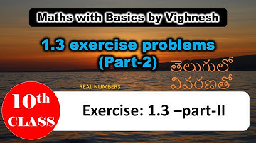 1 .3 exercise part-02-Real numbers chapter