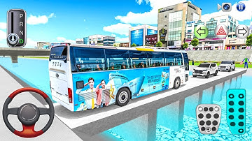 New Kia Express Bus River Bridge Driving - 3D Driving Class 2025 - Android Gameplay - iOS Game