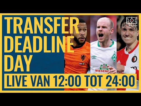 TRANSFER DEADLINE DAY | Live van 12:00 tot 00:00!