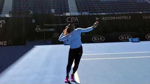 Serena Williams Serve Slow Motion