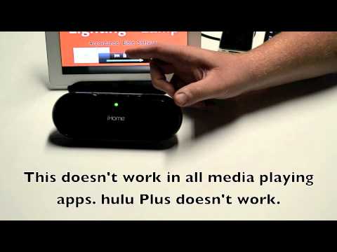 iHome iDM12 Rechargable Bluetooth Speakers for iPad