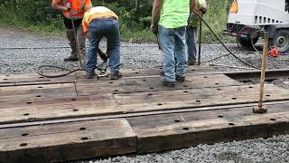 B10I4137 - Rebuilding Robinwood Park Mainline Grade Crossing at Sabattis - September 6, 2022