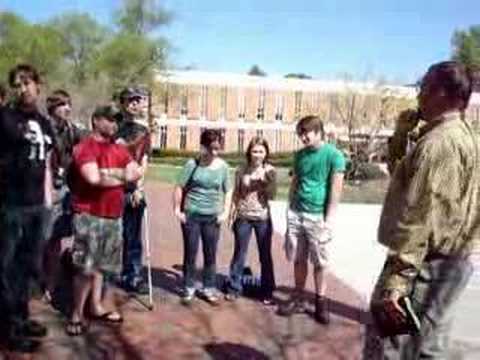 Open Air Preaching UNC-Charlotte Part 3