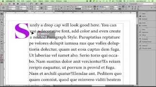 Create a Hanging Capital with InDesign CC