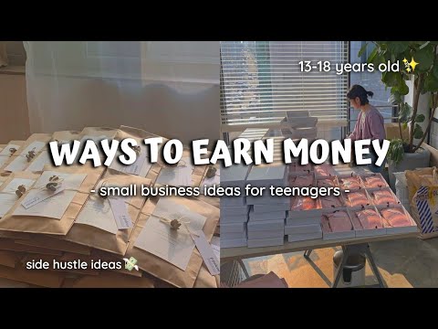 Small Business Ideas for Teenagers (13-18 yrs old) | side hustle ideas 2022 ✨