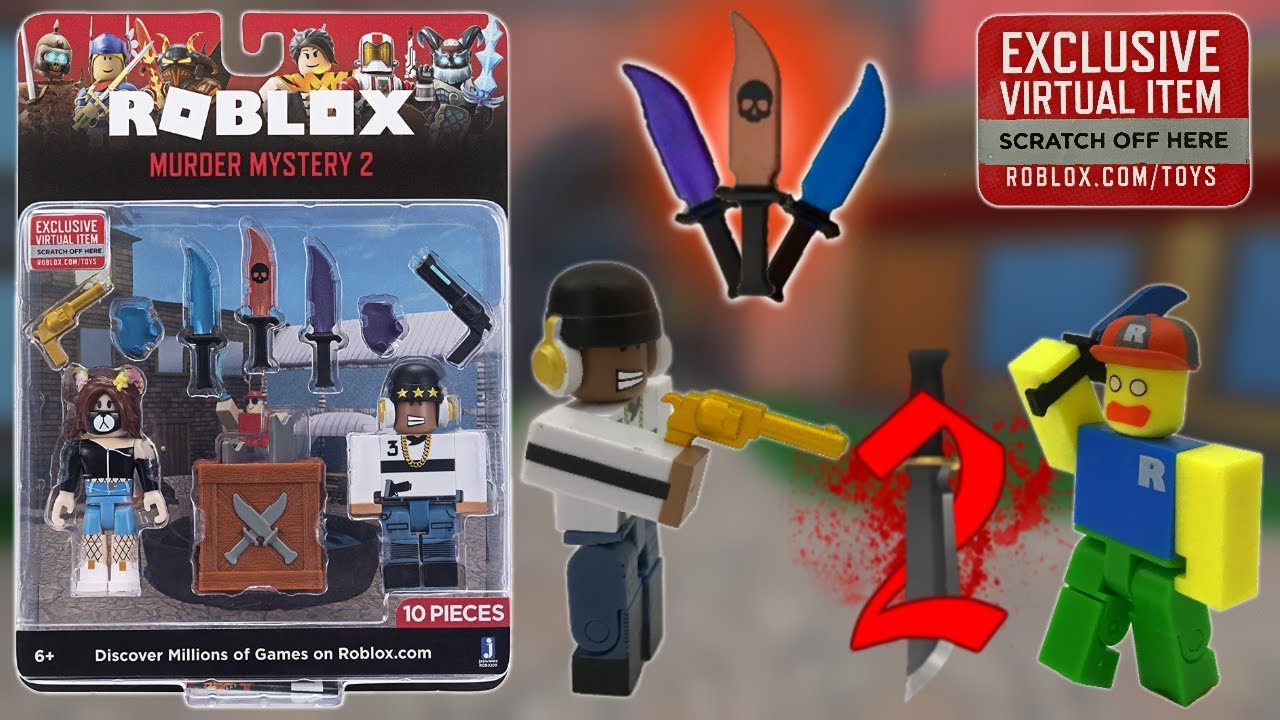 Roblox Murder Mystery Set Code Unboxing Roblox Toys
