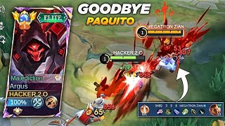 ( GOODBYE PAQUITO ) ARGUS SOLO PUSH RANK BUILD AND EMBLEM [ 2024 ] MOBILE LEGENDS
