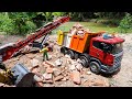 Mantap Mega RC Trucks RC Construction Site, RC Excavator, Wheel Loader at work RC Truk Fuso 220Ps