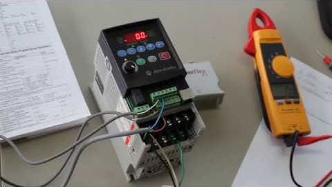 Allen Bradley: Power flex 4 basic set up and parameter lock settings