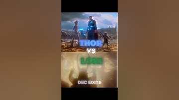 Thor Vs Loki #thor #loki #avengers #marvel #edit #battle #1v1