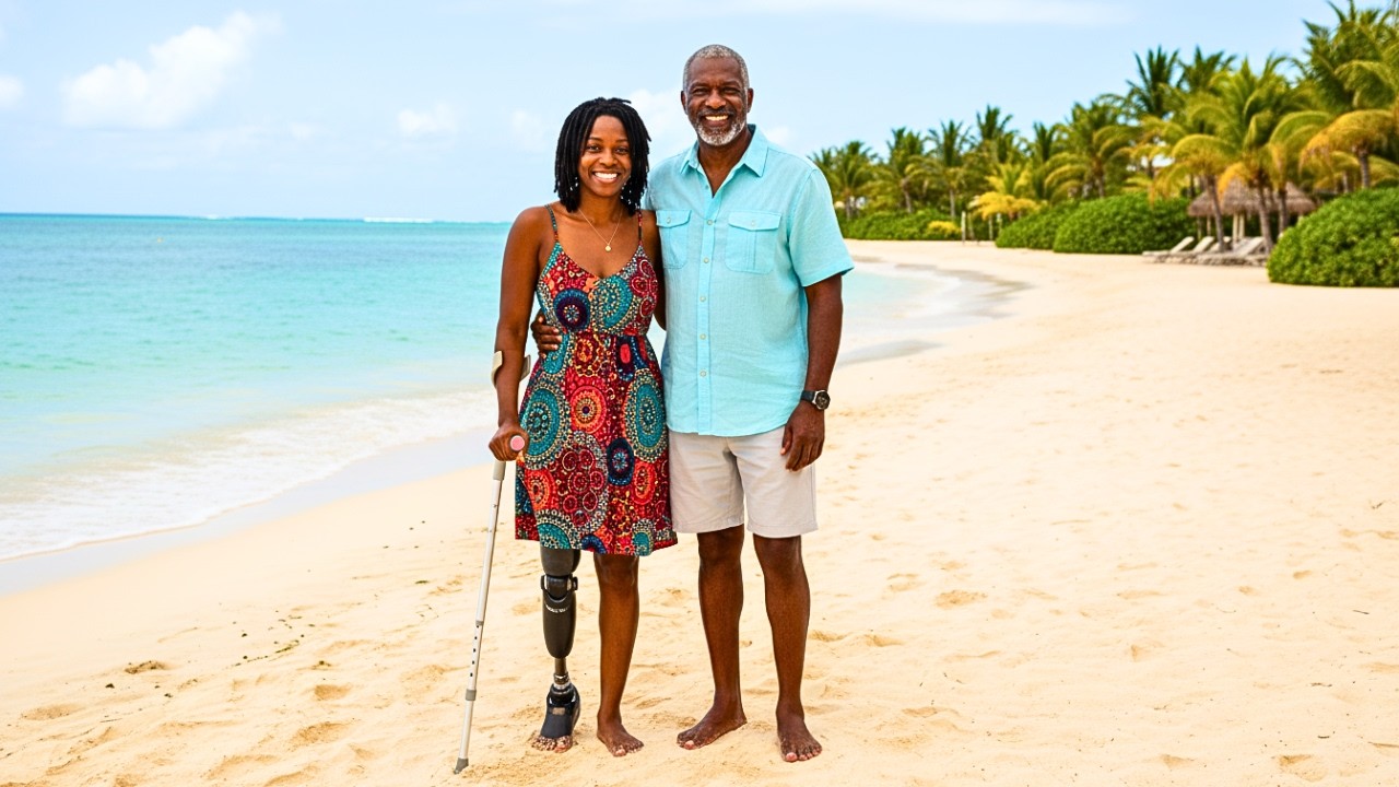 50 YO Man Travels to Barbados to Meet His Online Lover, Only to Discover She is A Disable... Ends in