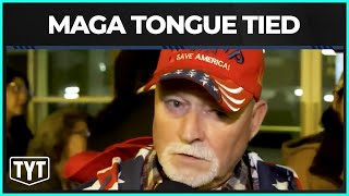 Trump Supporters Tongue Tied