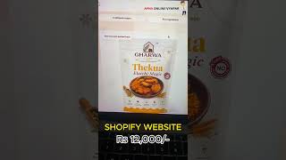 ₹12,000 Me Shopify Ecommerce Website | Professional Online Store Setup 🔥