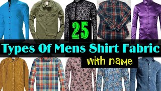 25 Types Of Men Shirt Fabric With Name || Shirting fabric guide || shirt material types screenshot 1