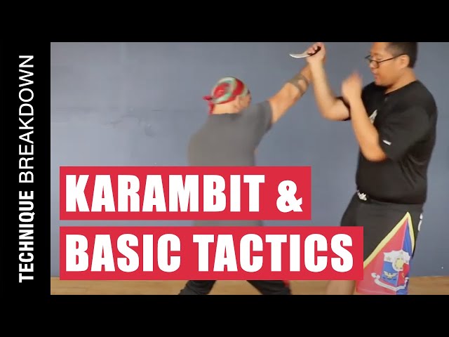 KARAMBIT u0026 BASIC TACTICS in FILIPINO MARTIAL ARTS | Kali | Arnis | Eskrima class=