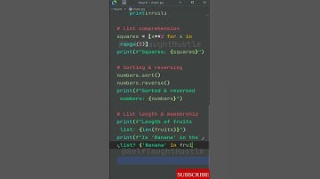 List Operations in Python #coding #code #programming