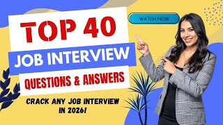 2026 Job Ready? 💪 | Top 40 Interview Questions &amp; Smart Answers 🔥 #easyenglishlearning