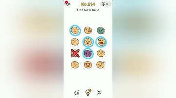 Brain Out Level 214 find out 6 smile