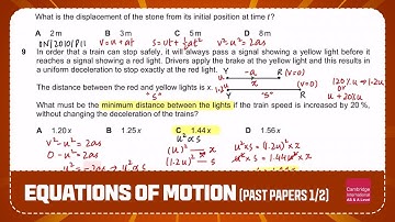 AS | Equation of Motion (Past Papers 1/2)
