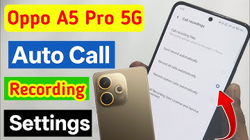 Oppo A5 Pro 5g auto call recording settings | oppo A5 Pro 5g me call recording kaise kare