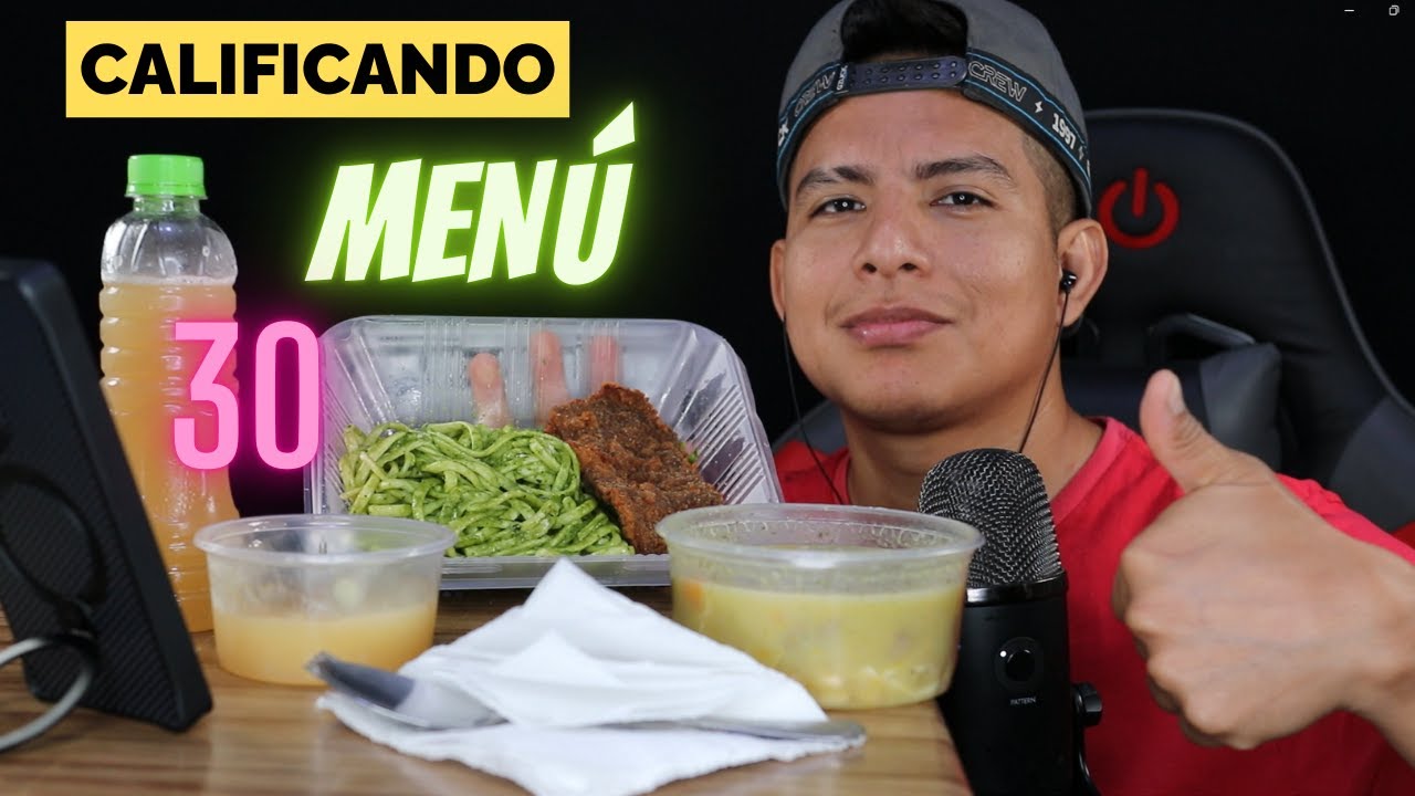 CALIFICANDO MENÚ parte 30  - ASMR MUKBANG