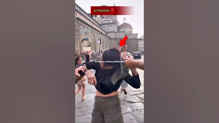 Pickpocket Caught in the Act! Watch How Husband Foils Their Plan! #pickpocket #viral #shorts