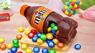 Rainbow M&M Cake 🌈How To Make Yummy Miniature Chocolate Coke Bottle With M&M 💛 Mini Cakes Making