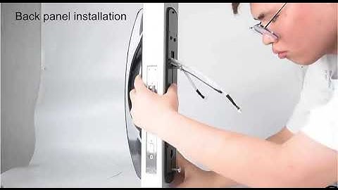 how to install  smart door lock 3d face