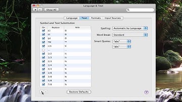Text Substitution on Mac OS X