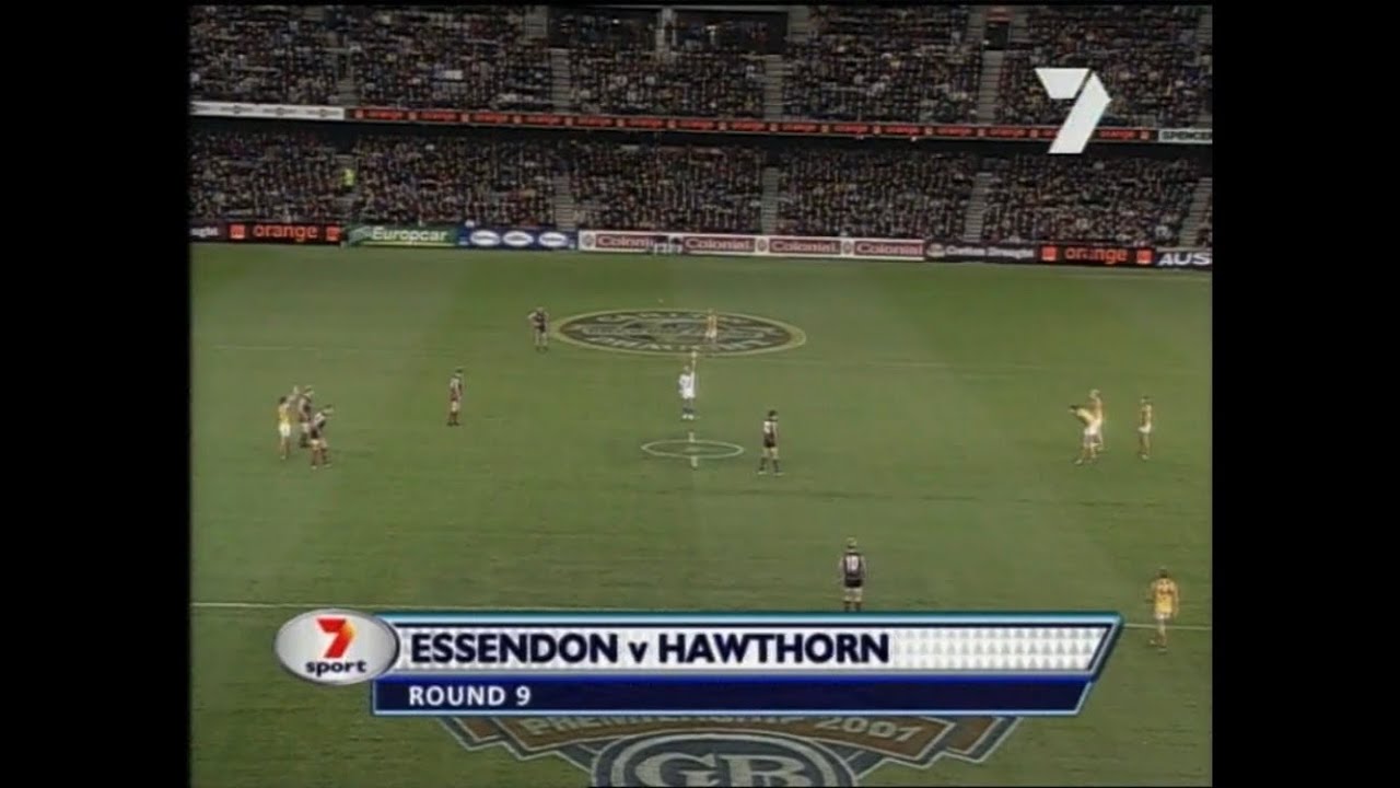 Channel Seven AFL Round 9 2001 Essendon vs Hawthorn