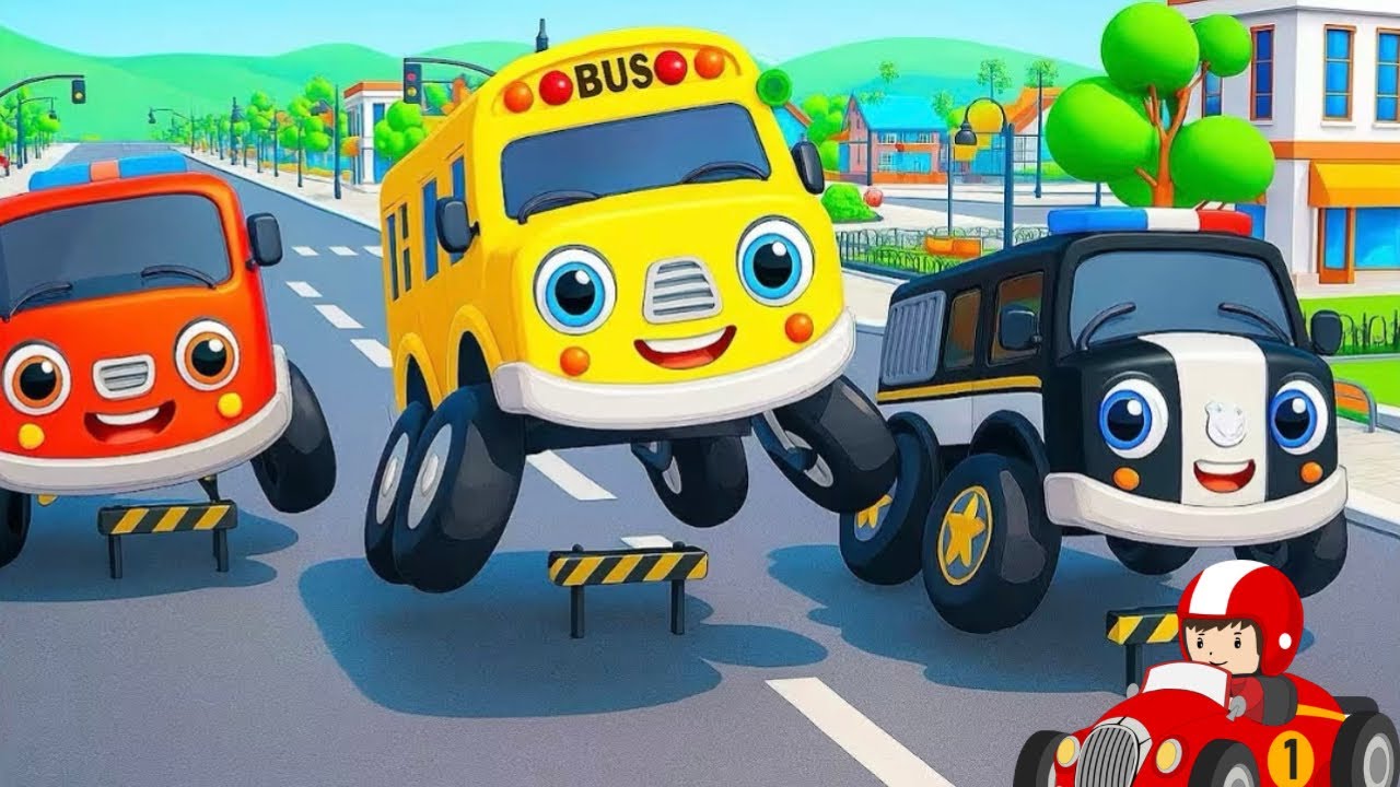 “Wheels on the Bus | Fun Nursery Rhyme for Kids with Sing Along & Colorful Animation!”