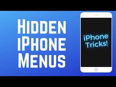 वीडियो: मैं अपने iPhone पर छिपे हुए मेनू को कैसे ढूंढूं?
