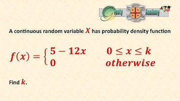 Probability Density Functions f(x) of Continuous Random Variables
