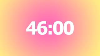 46 Minute Timer 🌷 No Music | 46 Minute Aesthetic Countdown Timer | 46 Minute With Alarm